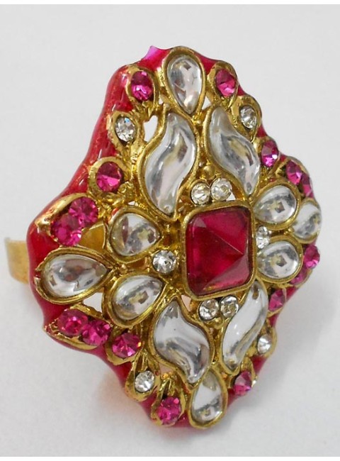 Kundan Finger Ring